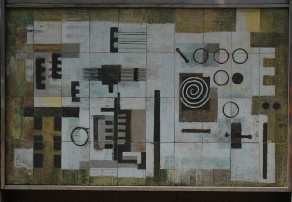 Dorothy Annan's mural, former post office building, Farringdon. Now located at the Barbican