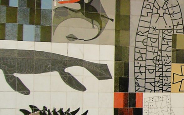 Gordon Cullen's ceramic tile mural for Lower Precinct Coventry