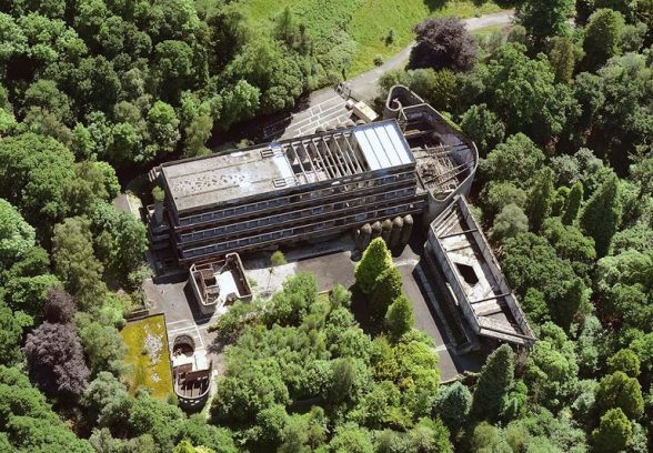St Peter's Cardross aerial view