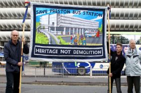 Save Preston Bus Station Banner