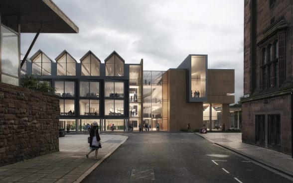 CGI visual of architects' plans for Coventry Civic Centre
