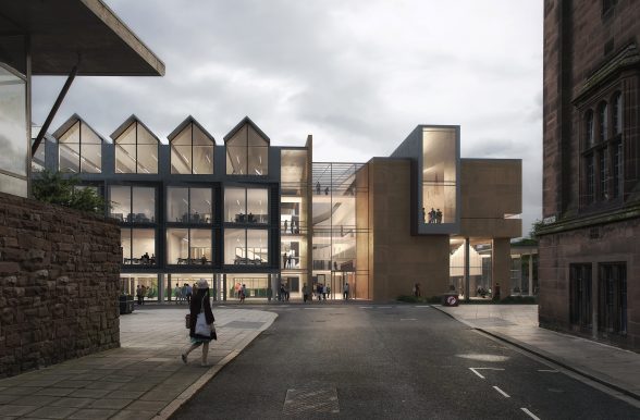 CGI visual of architects' plans for Coventry Civic Centre