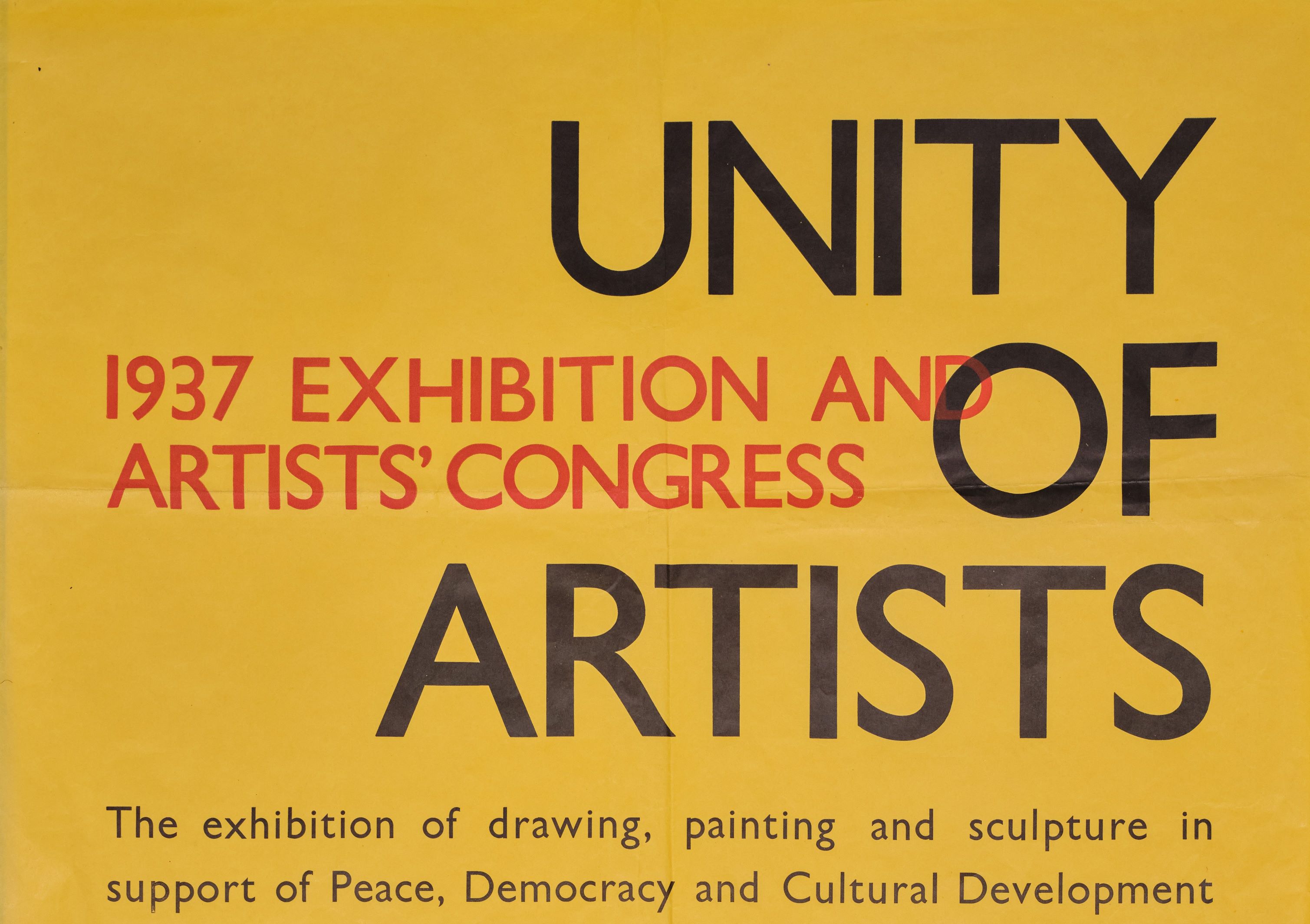 Detail from poster for the First British Artists’ Congress 1937