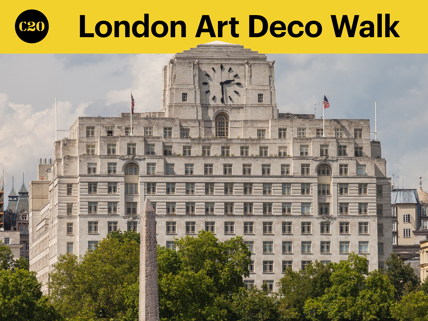 Grade II listed Shell-Mex House House (now Eighty Strand) by E. Joseph (1931), London. Photo by Diego Delso, CC BY-SA.